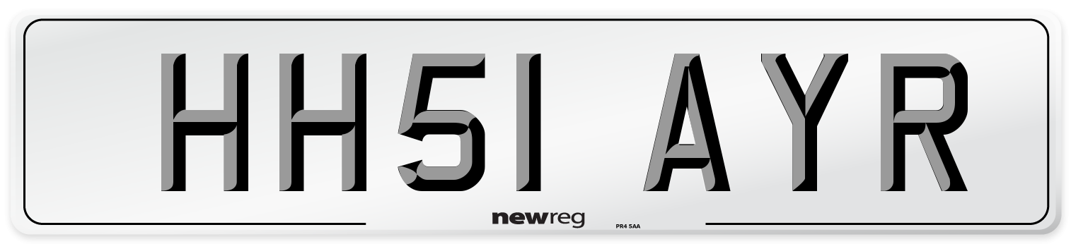 HH51 AYR Number Plate from New Reg